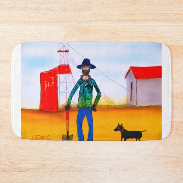 Item preview, "Bearded Miner & His Staffy Dog" designed and sold by EJCairns.
