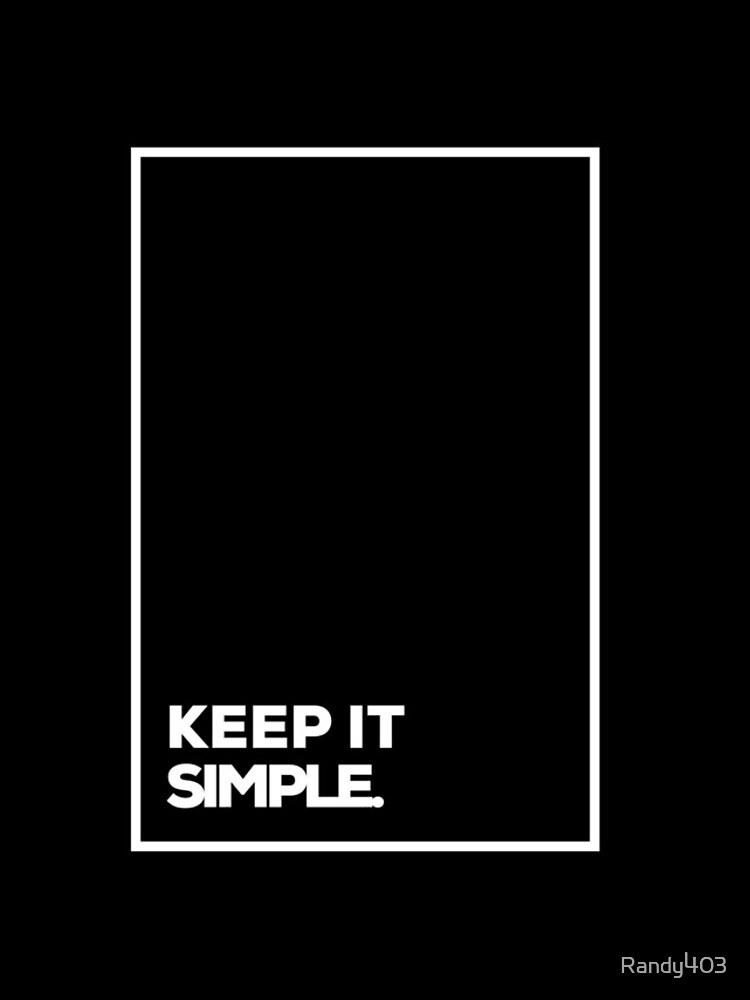 Thumbnail 4 of 4, iPhone Case, keep it simple designed and sold by Randy403.