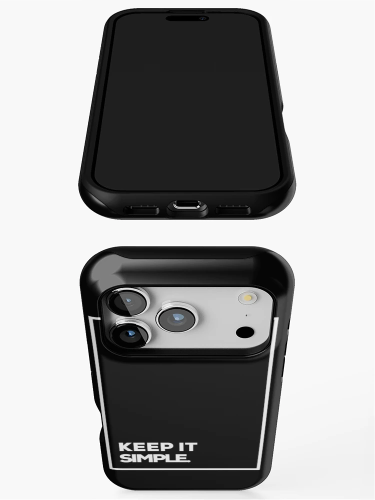 Thumbnail 3 of 4, iPhone Case, keep it simple designed and sold by Randy403.