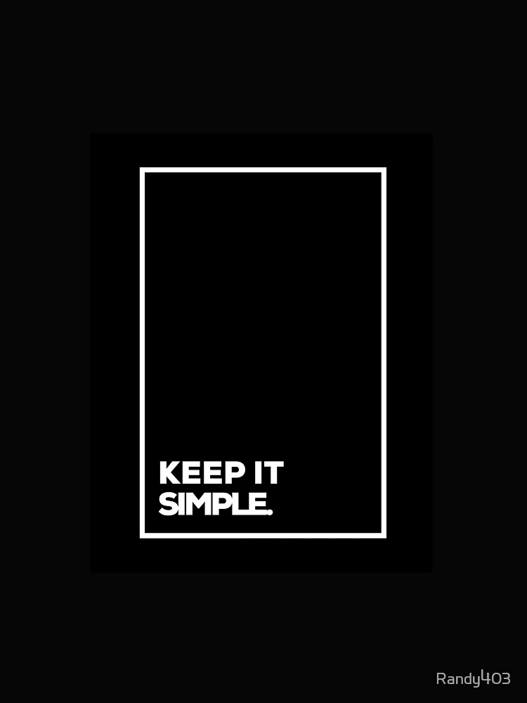Thumbnail 4 of 4, Boxy T-Shirt, keep it simple designed and sold by Randy403.