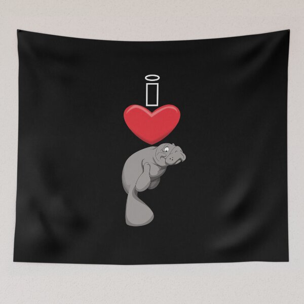 Item preview, I Heart Manatees designed and sold by wickedcartoons.