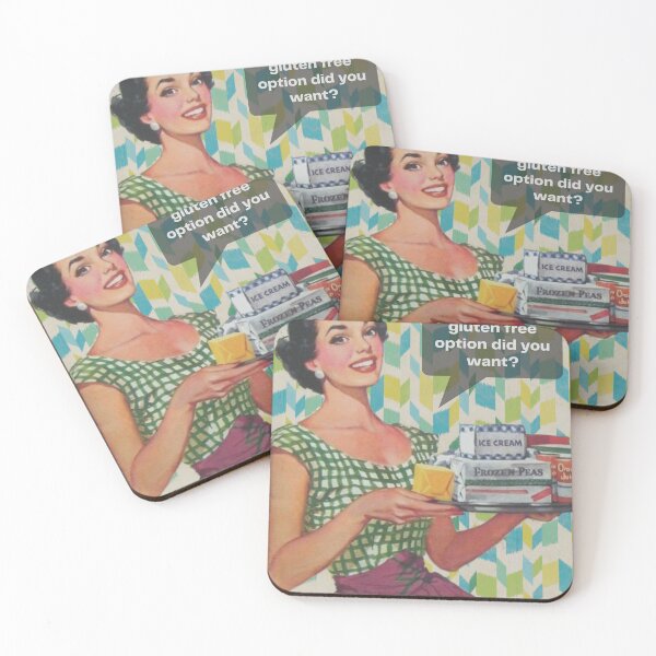 Item preview, Pop Art Parody: A Fun and Funky 1950s Print with a Clever Twist on Gluten-Free Options designed and sold by Paul Corps.