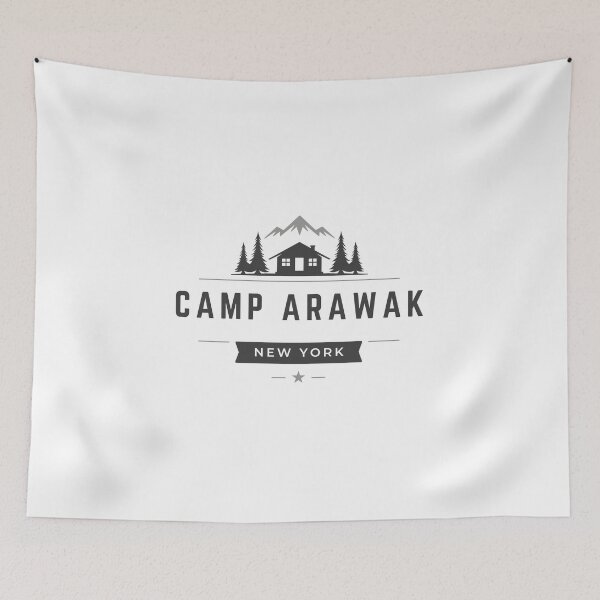 Item preview, Camp Arawak 80s horror movie influenced design designed and sold by RetroDesignsNW.