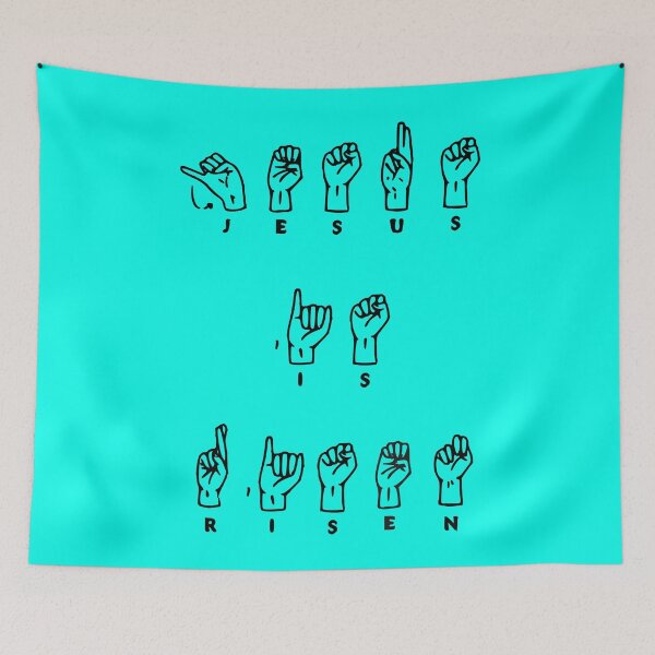 Item preview, Jesus is risen (sign language) designed and sold by Warih.