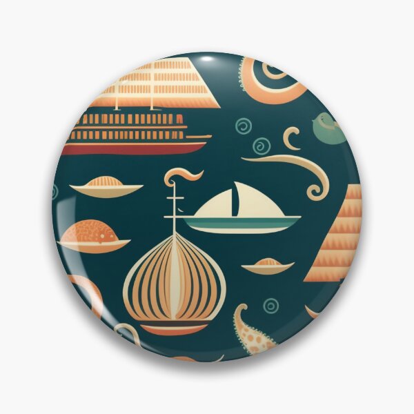 Item preview, Seamless Pattern, Kraken And Sea Creatures designed and sold by farhan20.
