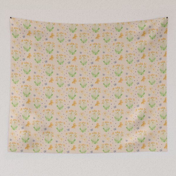 Item preview, Cowslip Spring - orange and nude designed and sold by KitanaiKid.