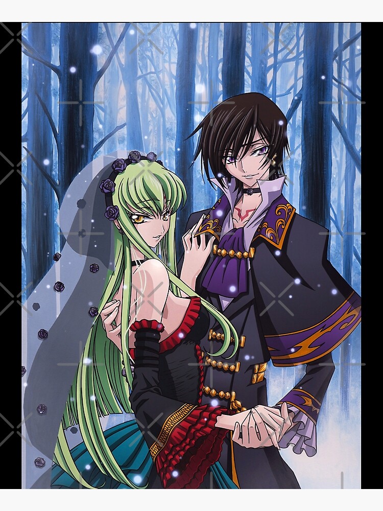 Immortal Black Wedding anime couple manga fanart Greeting Card by