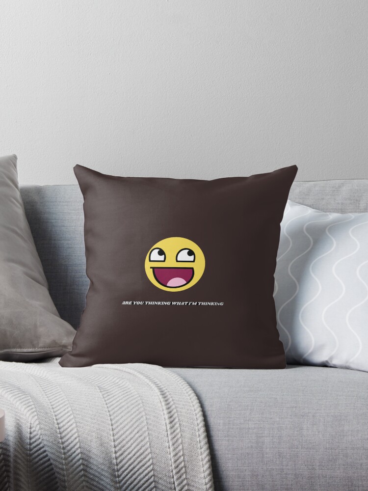 Thinking emoji clearance pillow