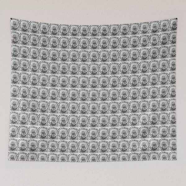 Item preview, Black and White Garden of Swirl designed and sold by pdbjork.