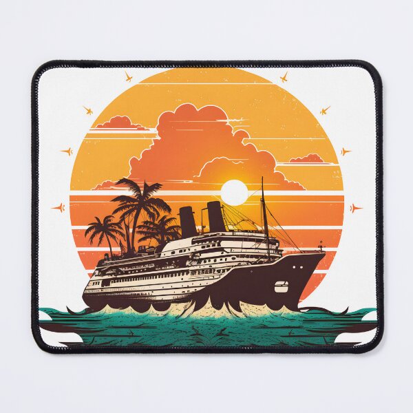 Item preview, Crucero frente a Vintage Sunset Essential 4 designed and sold by Fivefix-Store.