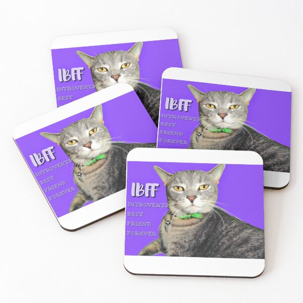 Item preview, The Cat is IBFF (Introverts Best Friend Forever) designed and sold by smilku.