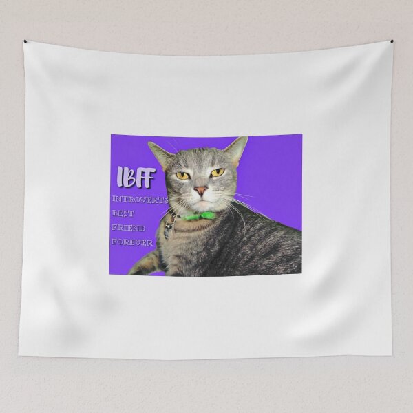 Item preview, The Cat is IBFF (Introverts Best Friend Forever) designed and sold by smilku.