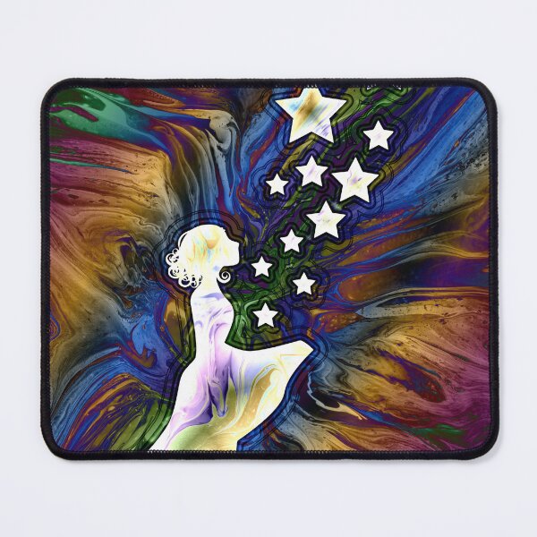 Item preview, Casting Stars; girl with stars and rainbow colours designed and sold by Fluid Visions.