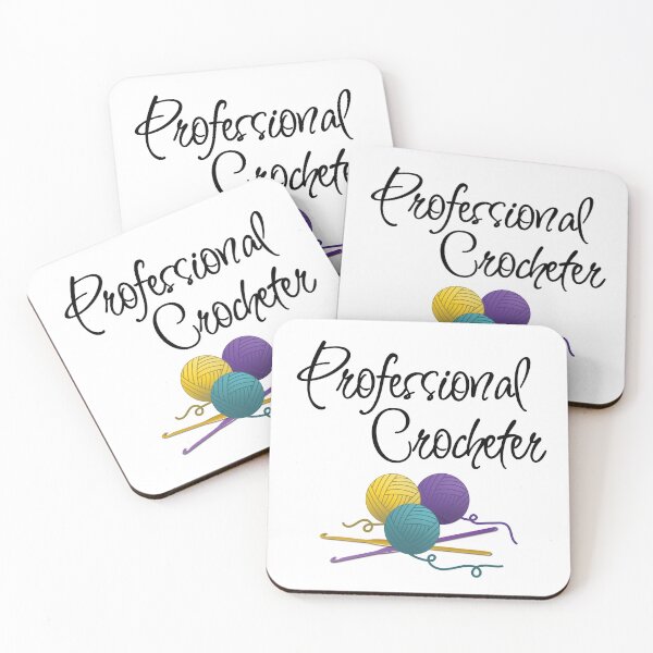 Item preview, Professional Crocheter, funny text design for crocheters designed and sold by wondertree.