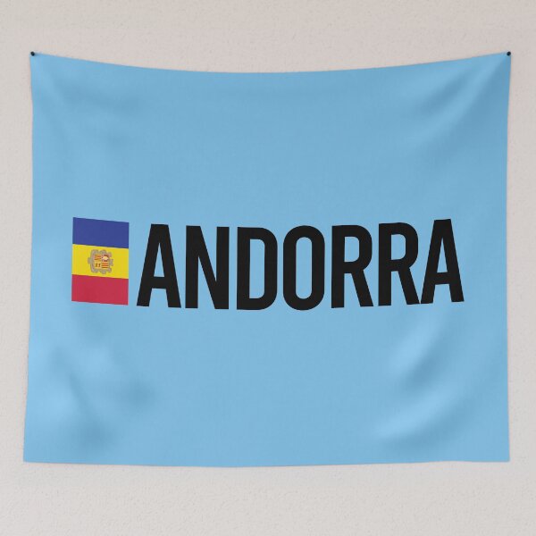 Item preview, Andorra Country Flag - Minimal Design collection designed and sold by randomorder.