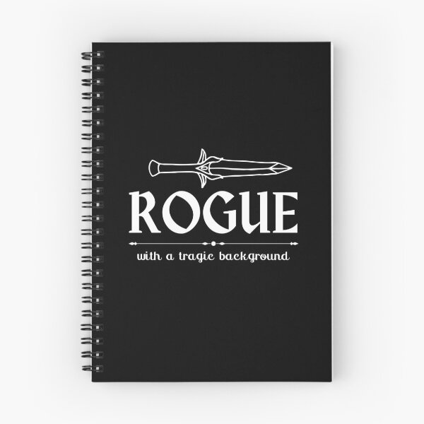 Item preview, Rogue with a Tragic Background designed and sold by MoonMothPrintco.