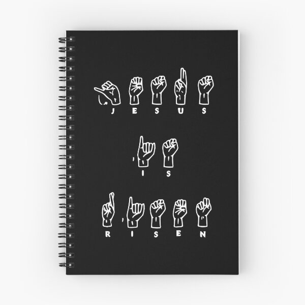 Item preview, Jesus is risen (sign language) black version designed and sold by Warih.