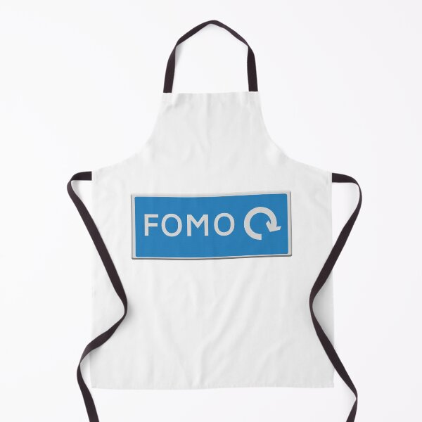 Item preview, Road sign FOMO, Fear Of Missing Out, with the arrow going around in circles.  designed and sold by funkyworm.