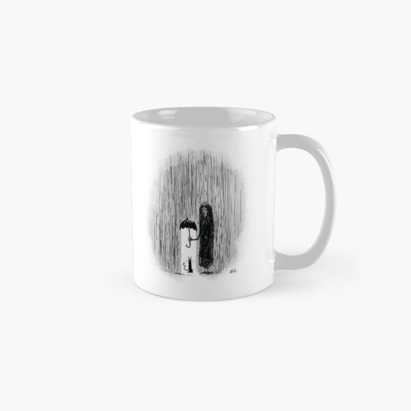 Inktober 2017 Day 29 - Cat in the Rain Classic Mug