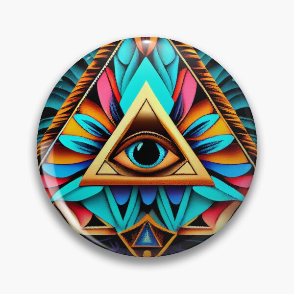 Artikelvorschau, Bold Mystical Bright Triangular Western Pattern Digital Painting entworfen und verkauft von CodeAndColors.