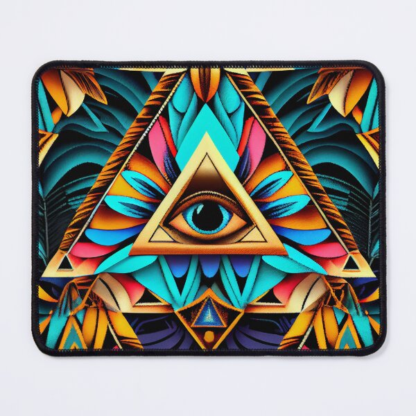 Artikelvorschau, Bold Mystical Bright Triangular Western Pattern Digital Painting entworfen und verkauft von CodeAndColors.