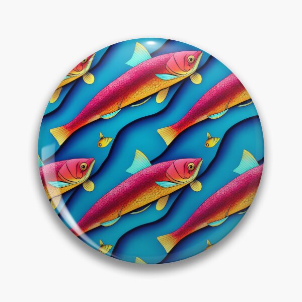 Item preview, fishes pattern designed and sold by CustomPrintHub.