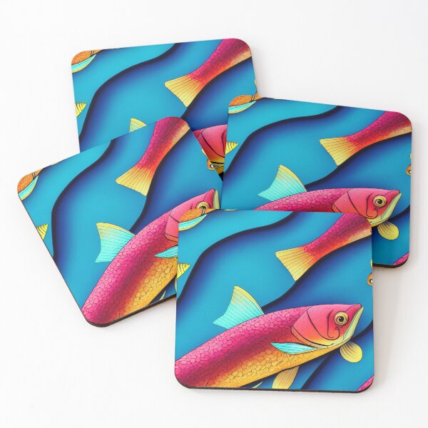 Item preview, fishes pattern designed and sold by CustomPrintHub.