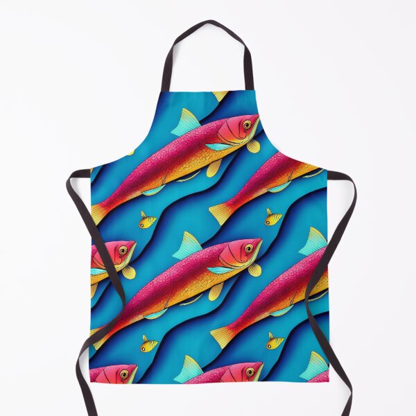 Item preview, fishes pattern designed and sold by CustomPrintHub.