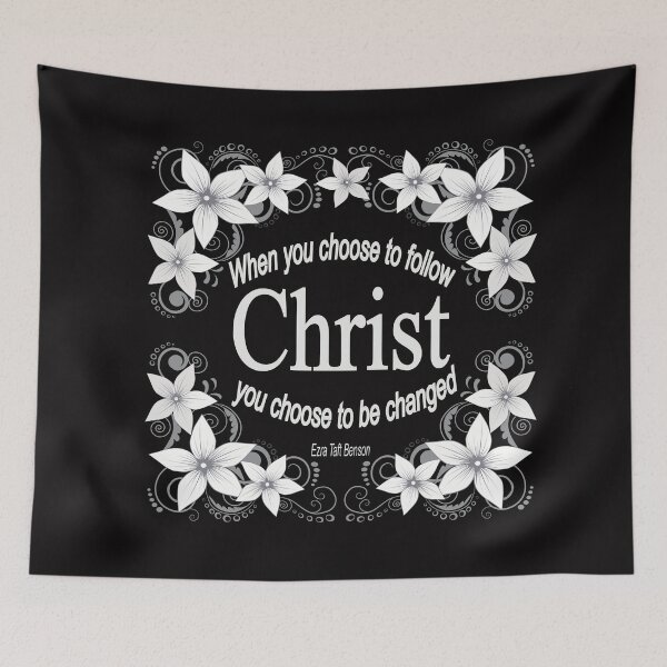 Item preview, When you choose to follow Christ - white designed and sold by Heather Walton.