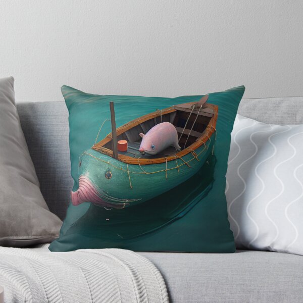 Item preview, Logarithmic Pigpen in a Dinghy Digital Painting designed and sold by CodeAndColors.