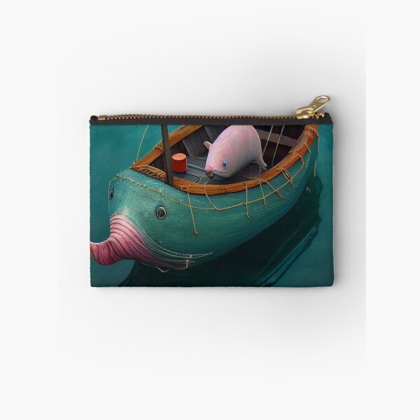 Item preview, Logarithmic Pigpen in a Dinghy Digital Painting designed and sold by CodeAndColors.