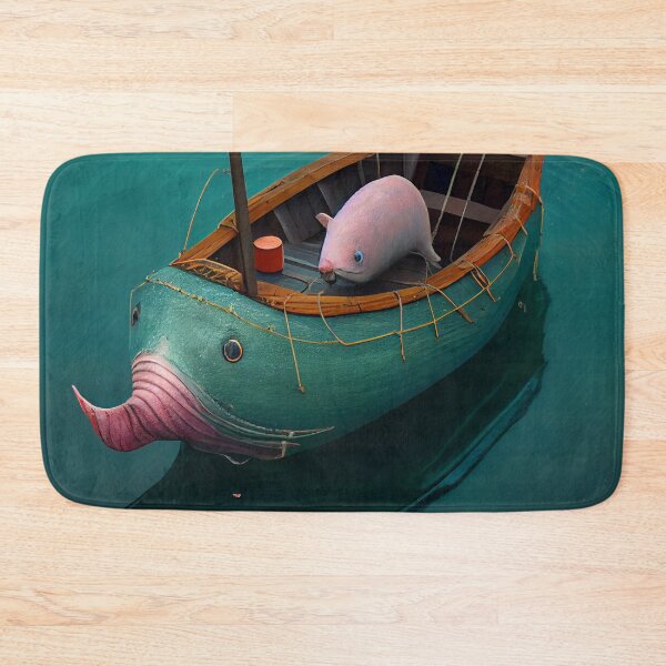 Item preview, Logarithmic Pigpen in a Dinghy Digital Painting designed and sold by CodeAndColors.