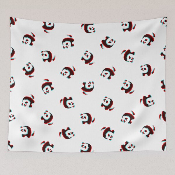 Item preview, 3D panda pattern  designed and sold by animinimal.
