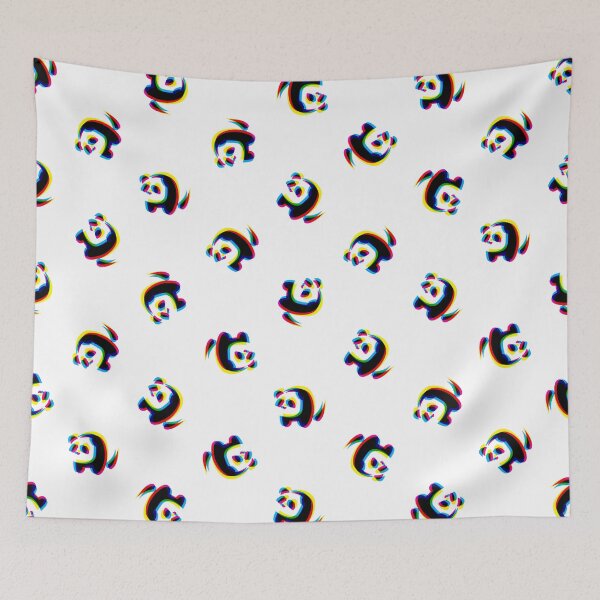 Item preview, CMYK panda pattern designed and sold by animinimal.