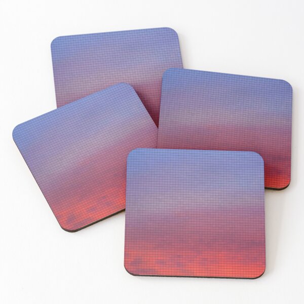 Item preview, Blue and Pink Abstract Sky Square Pattern Tiled Effect designed and sold by kattakitty.