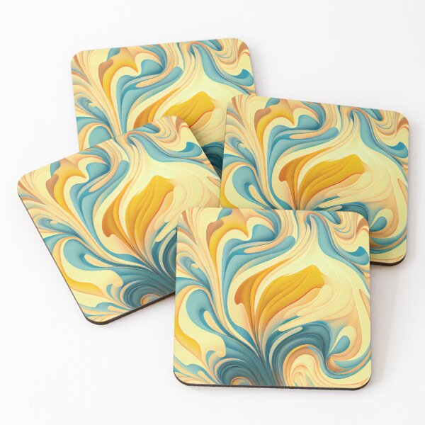 Item preview, Fluid Soft Impressionist Latin Pattern Digital Painting designed and sold by CodeAndColors.