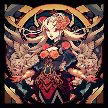 Vorschaubild zum Design Aggressive Soft Dazzling Anime New Traditional Pattern Digital Painting von CodeAndColors