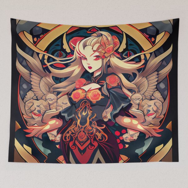 Item preview, Aggressive Soft Dazzling Anime New Traditional Pattern Digital Painting designed and sold by CodeAndColors.