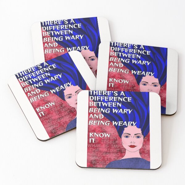 Item preview, Radical Feminist Quote - There's A Difference Between Being Wary And Being Weary Know It designed and sold by LethalPixieDust.