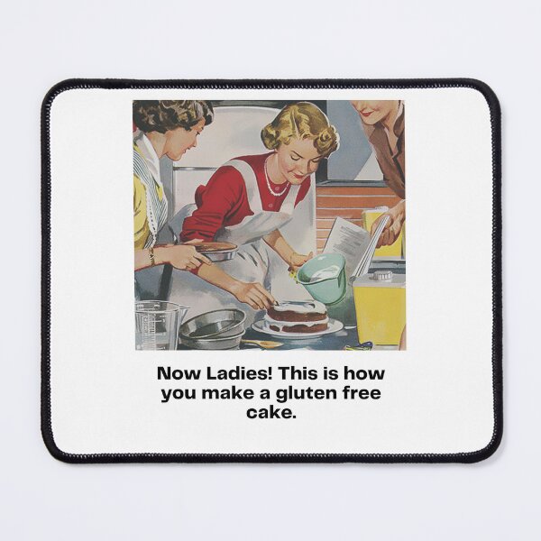 Item preview, Gluten-Free Goodness: A Retro Pop Art Print of Ladies Baking a Cake with Style designed and sold by Paul Corps.