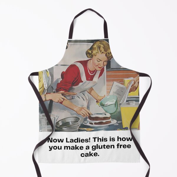 Item preview, Gluten-Free Goodness: A Retro Pop Art Print of Ladies Baking a Cake with Style designed and sold by Paul Corps.