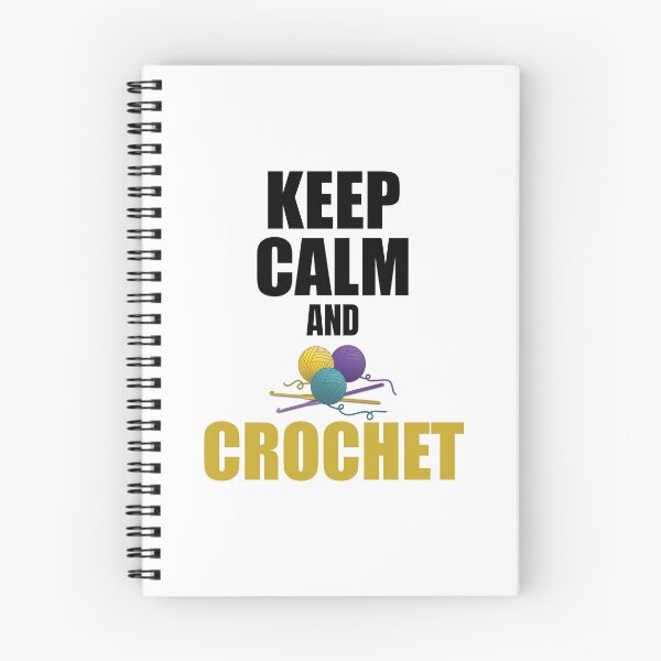 Item preview, Keep calm and crochet, funny text design for crocheters designed and sold by wondertree.