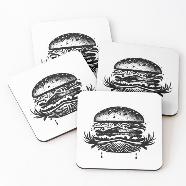 Item preview, Tribal Hamburger designed and sold by ShadowAndSlate.