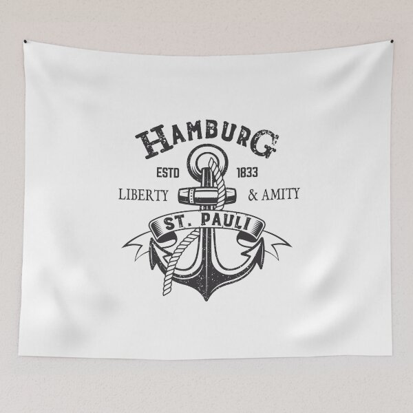 Item preview, Hamburg St. Pauli anchor sailor seaman gift designed and sold by Macphisto Shirts.