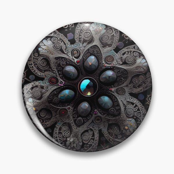 Artikelvorschau, Complex Enchanted Bejeweled Black Scandifornian Pa Digital Painting entworfen und verkauft von CodeAndColors.