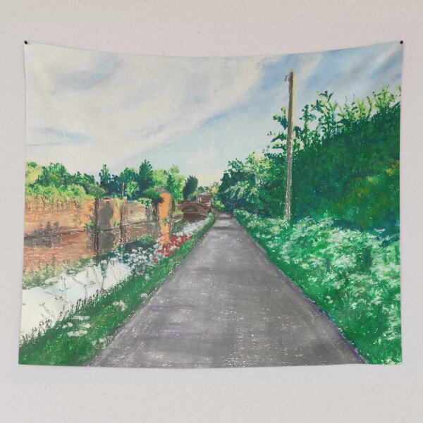 Item preview, Poppies along the canal designed and sold by Catherine Holland.