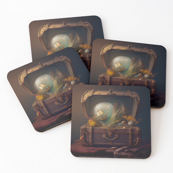 Item preview, Travelled Treasures Digital Painting designed and sold by CodeAndColors.