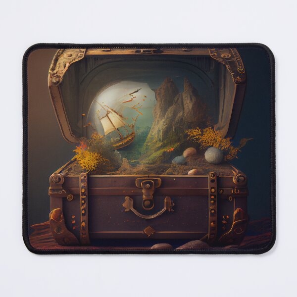 Item preview, Travelled Treasures Digital Painting designed and sold by CodeAndColors.