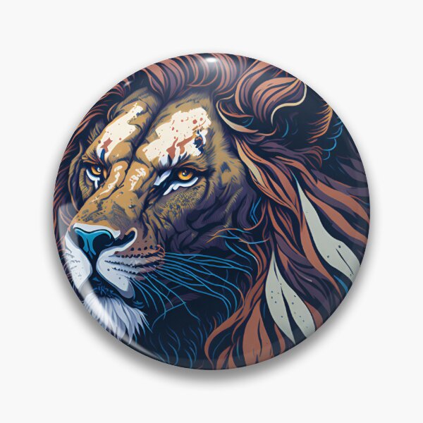 Artikelvorschau, Splash multicolored art a lion head. entworfen und verkauft von IuriiVlasenko.