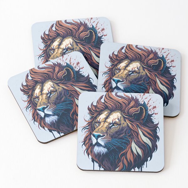 Item preview, Splash multicolored art a lion head. designed and sold by IuriiVlasenko.
